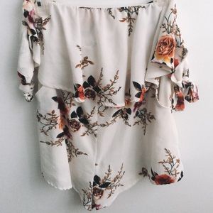 Off the shoulder romper
